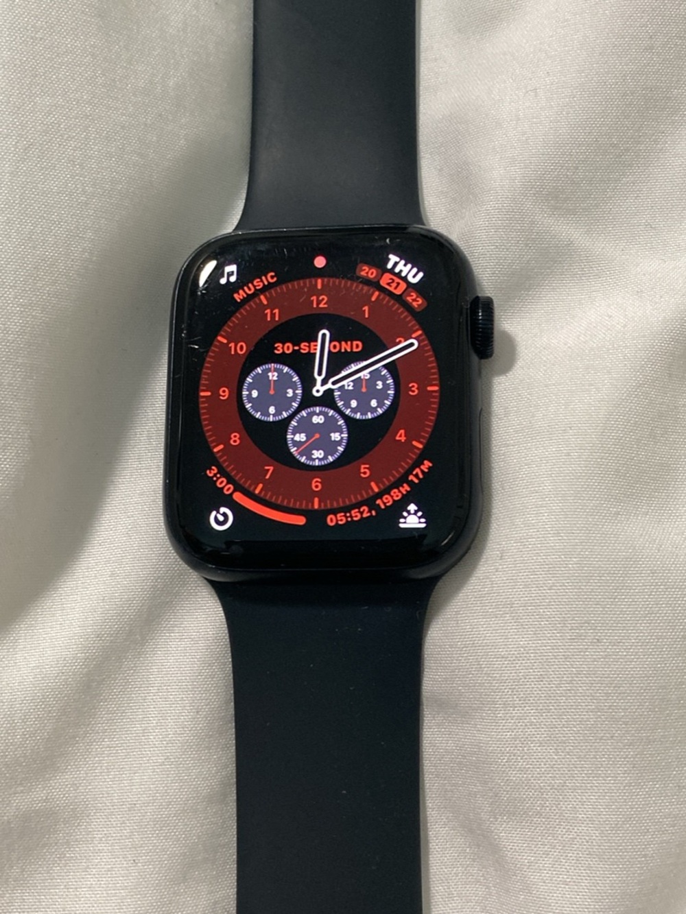 Apple Smartwatch se gps+ cellular - Black Case with Black Sport Band 44mm